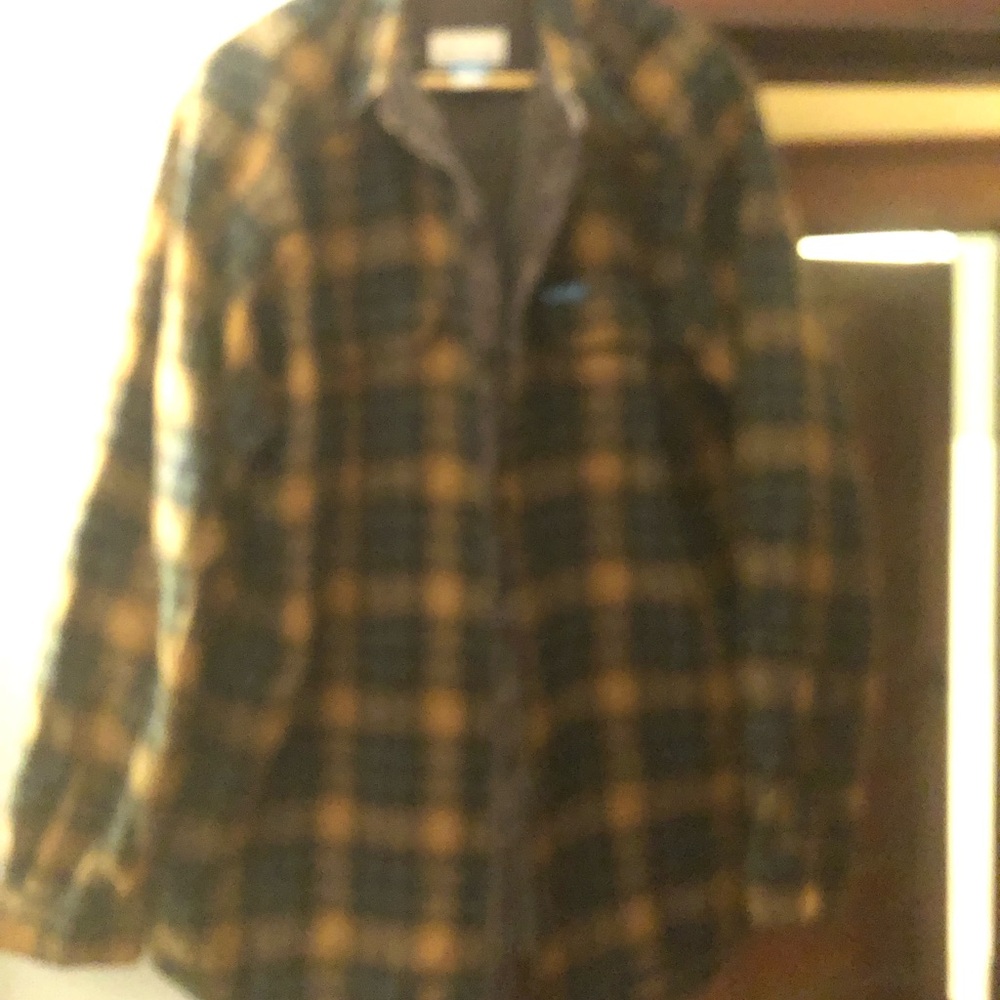 Columbia Plaid Flannel Jacket - Yellow/Black